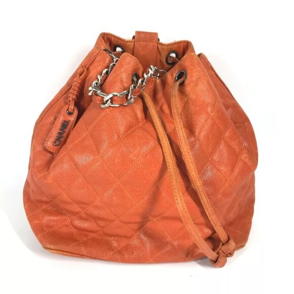 CHANEL Backpack Bag Matelasse Quilted Drawstring Bag 2WAY bag Shoulder Bag
